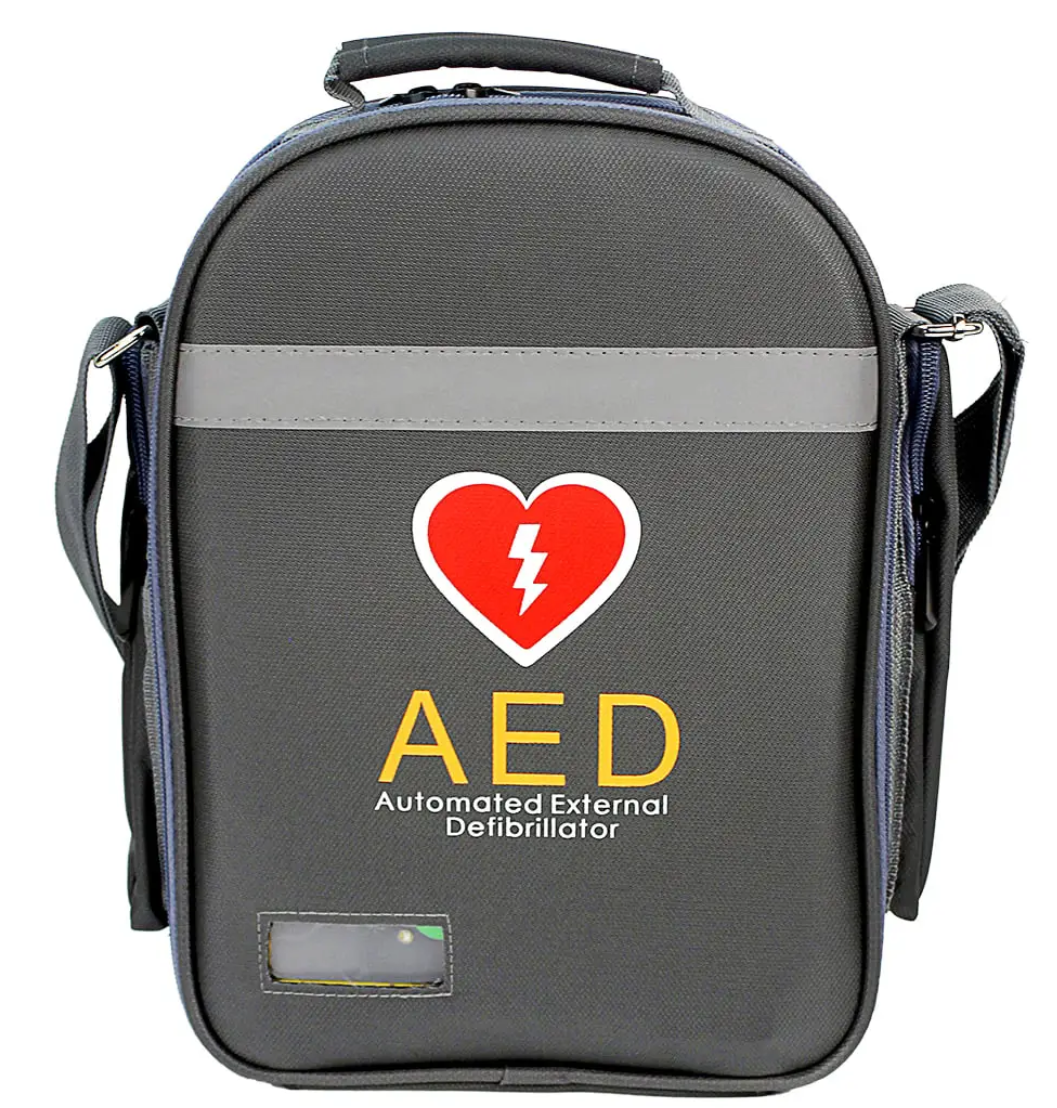 DEA, desfibrilador externo automatico, bolso para transporte