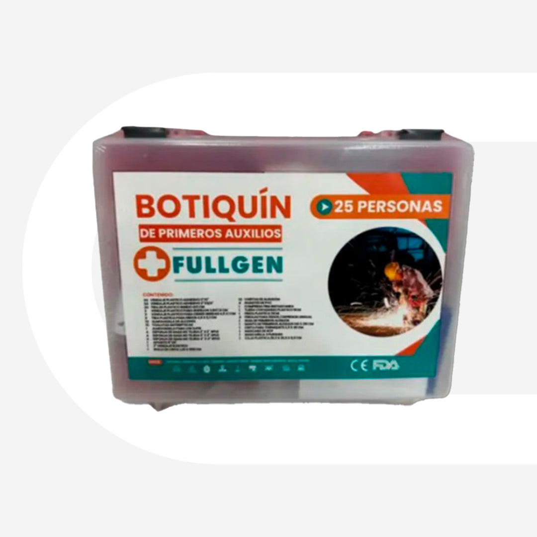 Botiquín primeros auxilios 25 personas