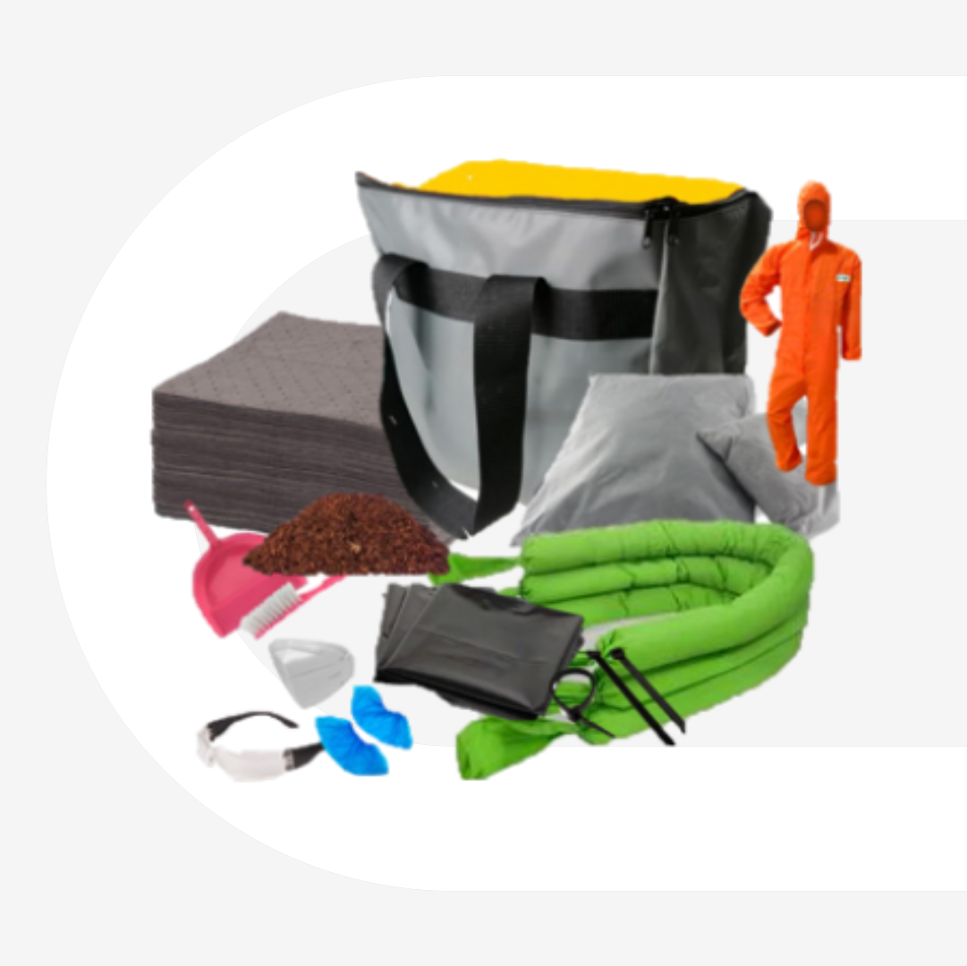 Kit antiderrame, control de derrames, contencion de derrame, mineria, Ley REP, hazard control, spill oil