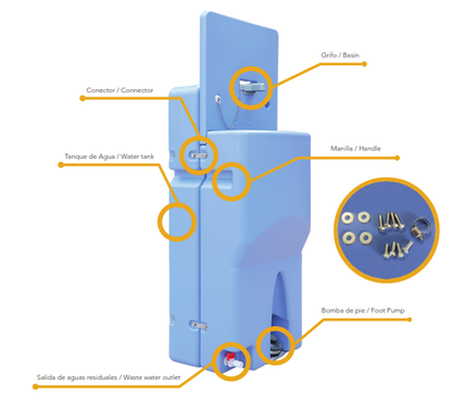 Lavamanos portátil HDPE SteelPro